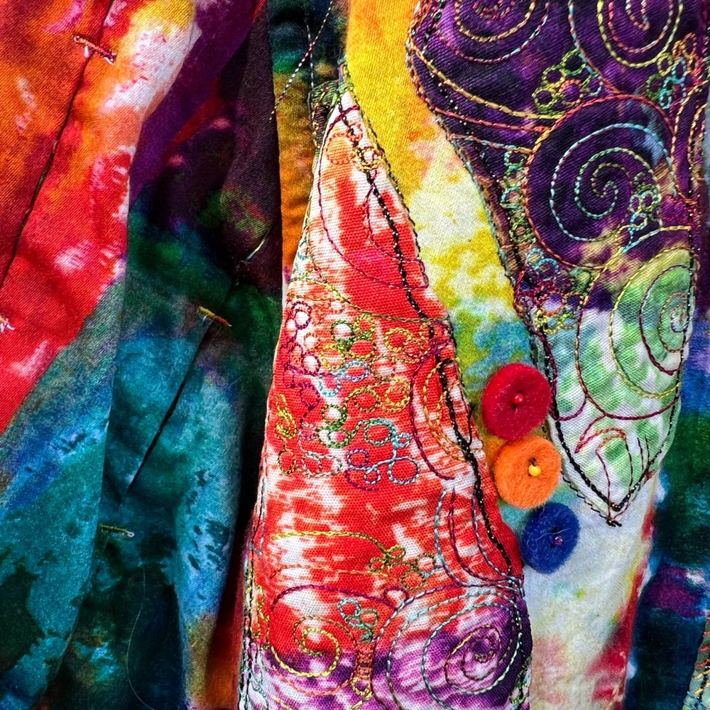 Robert Graham Colorful Patchwork Button Down Shirt - image 4